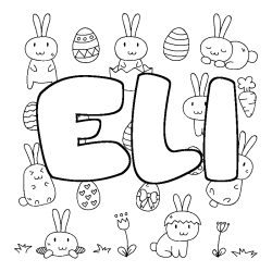 ELI - Easter background coloring