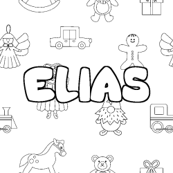 ELIAS - Toys background coloring