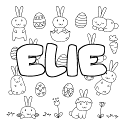 ELIE - Easter background coloring