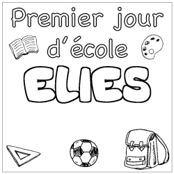 ELIES - School First day background coloring
