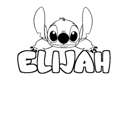 ELIJAH - Stitch background coloring