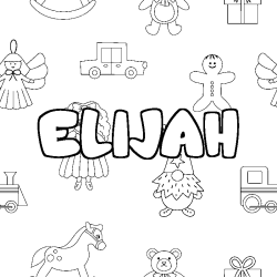 ELIJAH - Toys background coloring