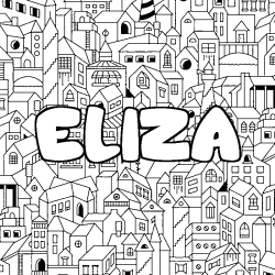 ELIZA - City background coloring