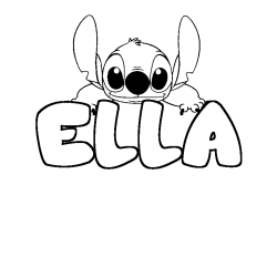 ELLA - Stitch background coloring