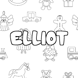 ELLIOT - Toys background coloring