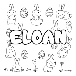 ELOAN - Easter background coloring