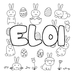 ELOI - Easter background coloring