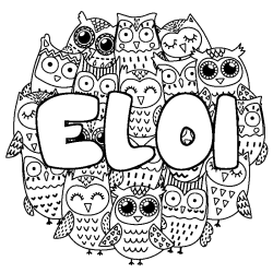 ELOI - Owls background coloring