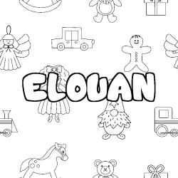 ELOUAN - Toys background coloring