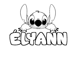 &Eacute;LYANN - Stitch background coloring