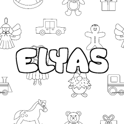 ELYAS - Toys background coloring