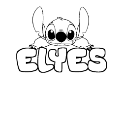 ELYES - Stitch background coloring