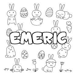 EMERIC - Easter background coloring
