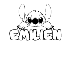 EMILIEN - Stitch background coloring