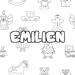 EMILIEN - Toys background coloring