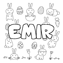 EMIR - Easter background coloring