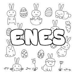 ENES - Easter background coloring