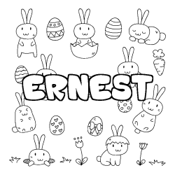 ERNEST - Easter background coloring