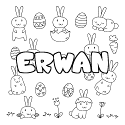 ERWAN - Easter background coloring