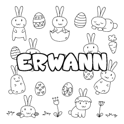 ERWANN - Easter background coloring