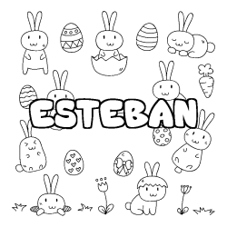 ESTEBAN - Easter background coloring