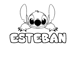 ESTEBAN - Stitch background coloring