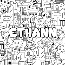 ETHANN - City background coloring