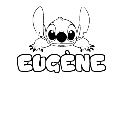 EUG&Egrave;NE - Stitch background coloring