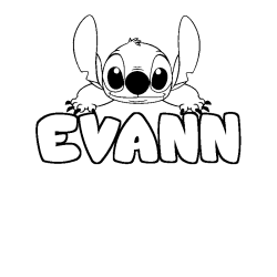 EVANN - Stitch background coloring