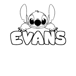 EVANS - Stitch background coloring