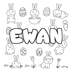 EWAN - Easter background coloring