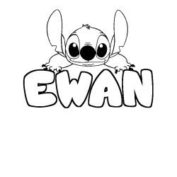 EWAN - Stitch background coloring