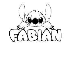 FABIAN - Stitch background coloring