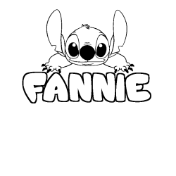 FANNIE - Stitch background coloring