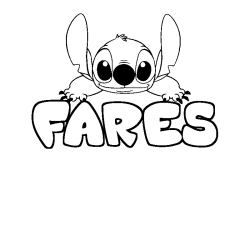 FARES - Stitch background coloring