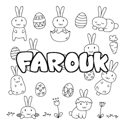 FAROUK - Easter background coloring