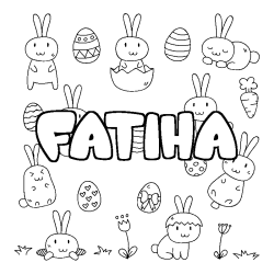 FATIHA - Easter background coloring
