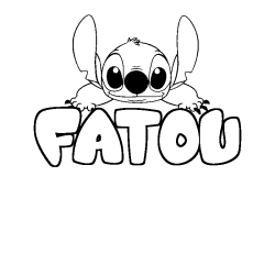 FATOU - Stitch background coloring