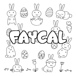 FAYCAL - Easter background coloring
