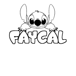 FAYCAL - Stitch background coloring