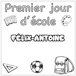 F&Eacute;LIX-ANTOINE - School First day background coloring