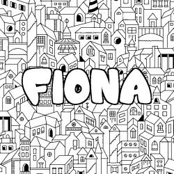 FIONA - City background coloring