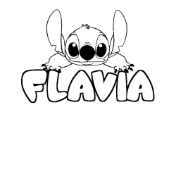 FLAVIA - Stitch background coloring