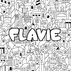 FLAVIE - City background coloring