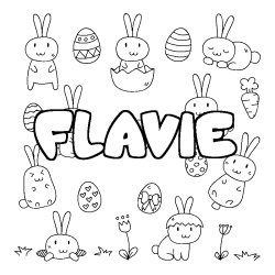 FLAVIE - Easter background coloring