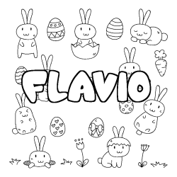 FLAVIO - Easter background coloring