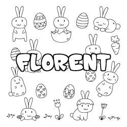 FLORENT - Easter background coloring