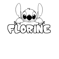 FLORINE - Stitch background coloring