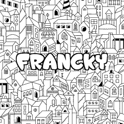 FRANCKY - City background coloring