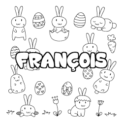 FRAN&Ccedil;OIS - Easter background coloring